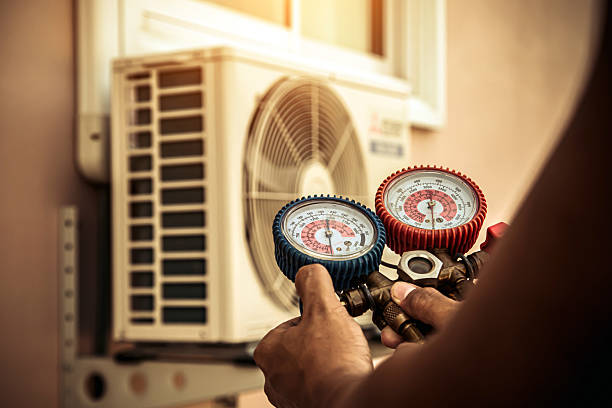 Professional Ductwork Repair technician working in Mattapan, MA